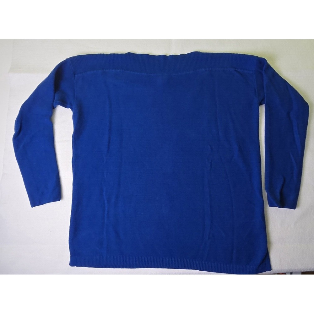 J Jill Sapphire XS Woman's Sweater Cobalt Blue Preppy Career Minimalist Basic‎